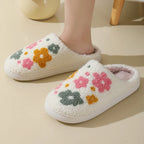 Women’s Cozy Floral Non-Slip Plush Slippers
