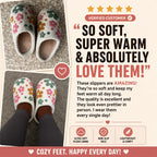 Women’s Cozy Floral Non-Slip Plush Slippers